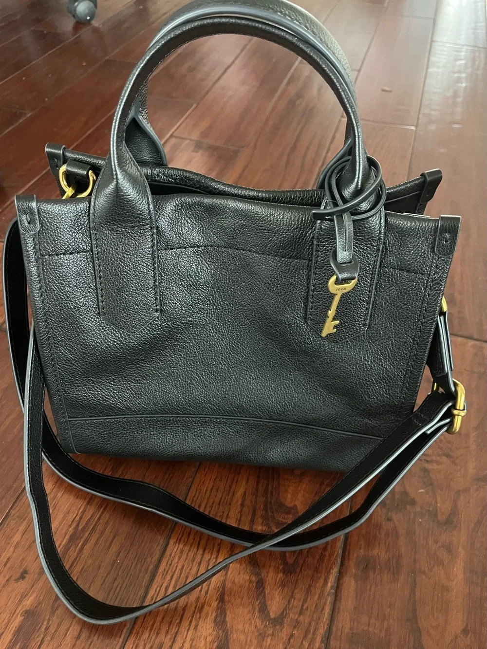 Fossil Kyler Satchel Black